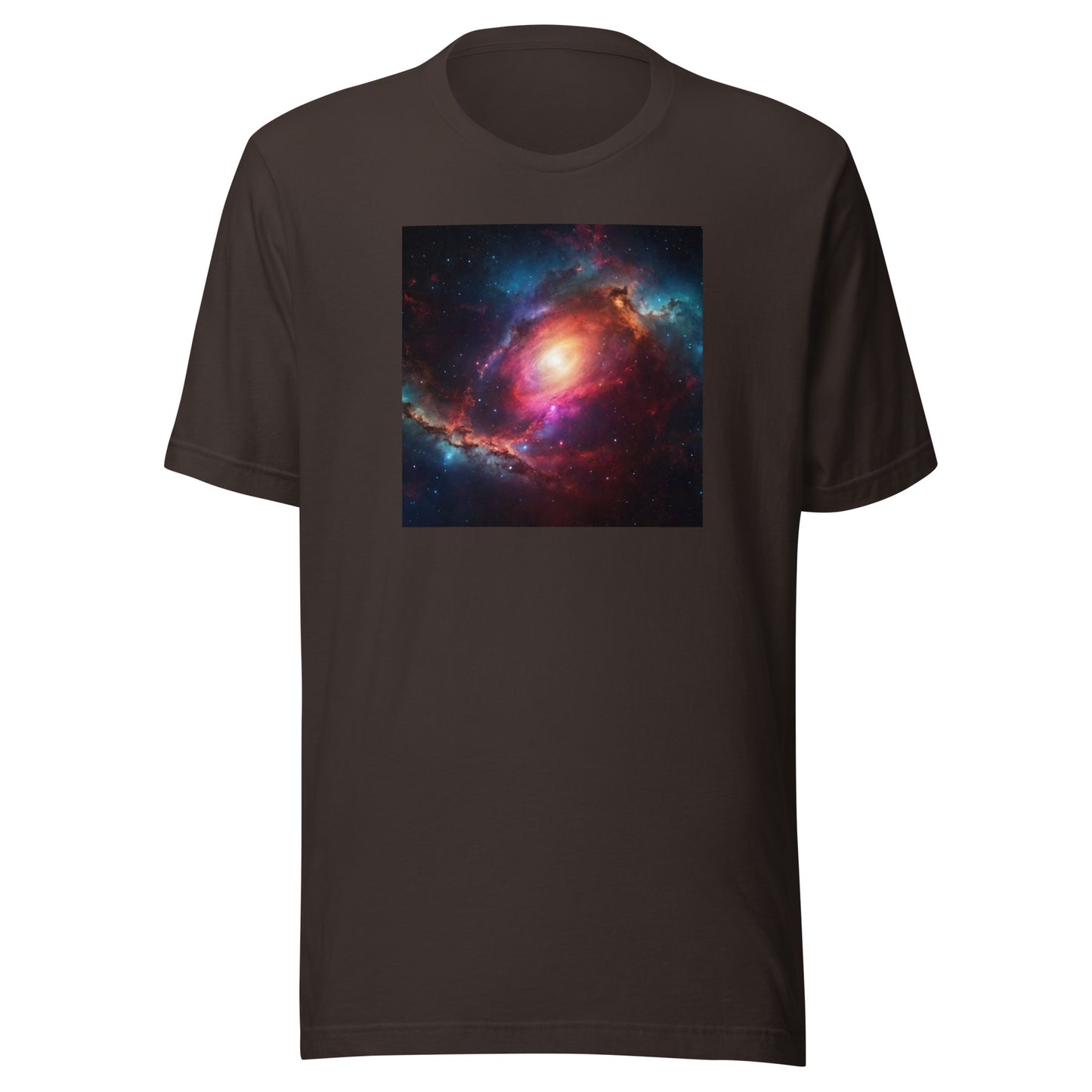 Cosmic Expanse Men's Outer Space T-Shirt Brown