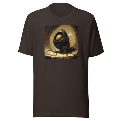 Alien Egg Men's Sci-Fi T-Shirt Brown