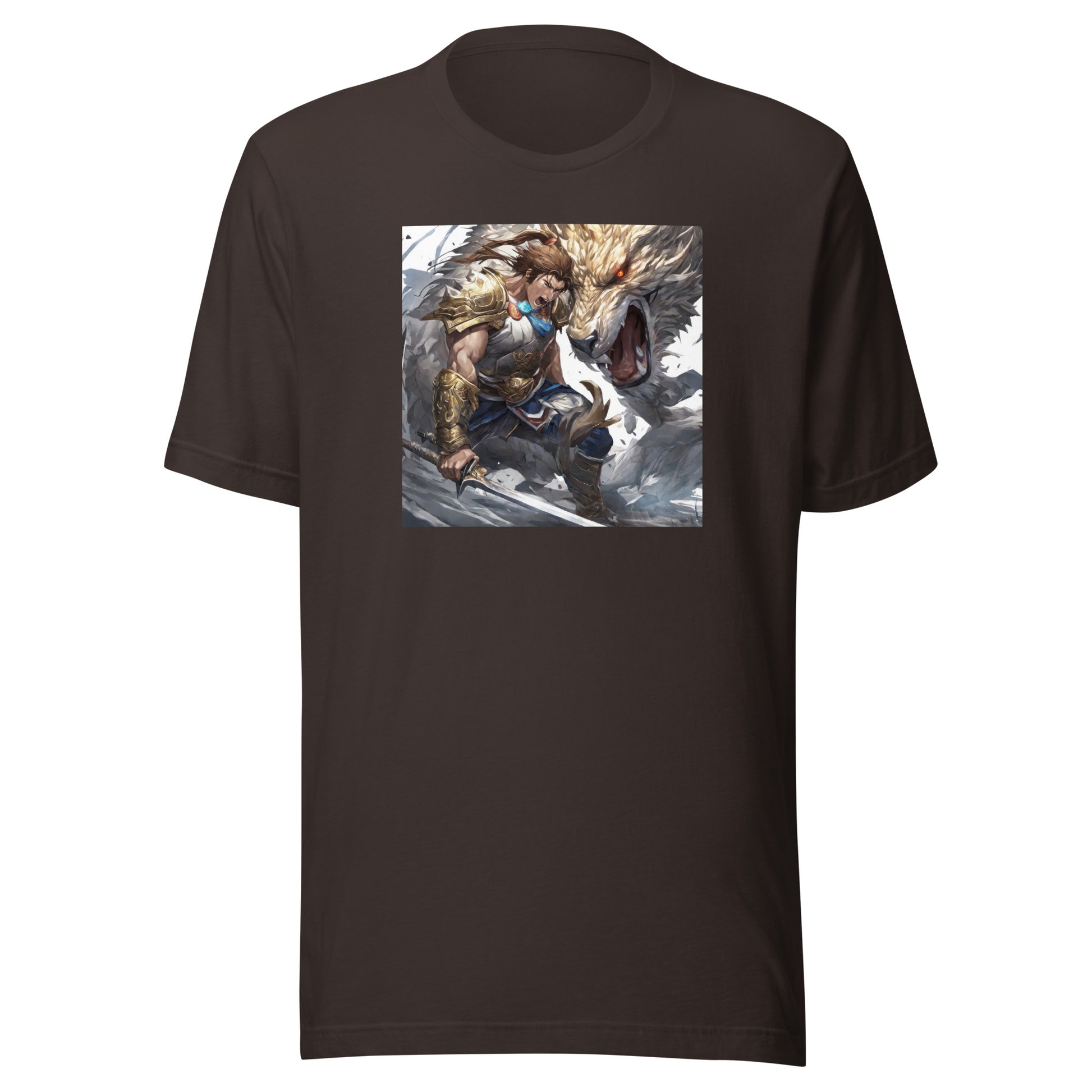 Man vs. Beast Men's T-Shirt Brown