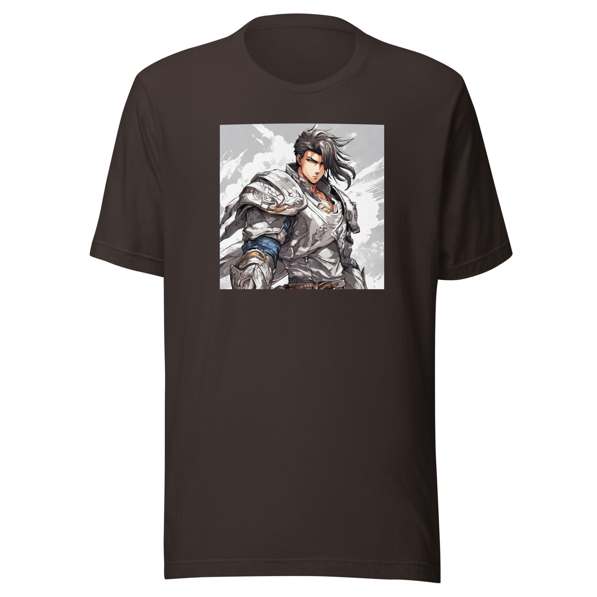 Valiant Warlord Men's Anime T-Shirt Brown