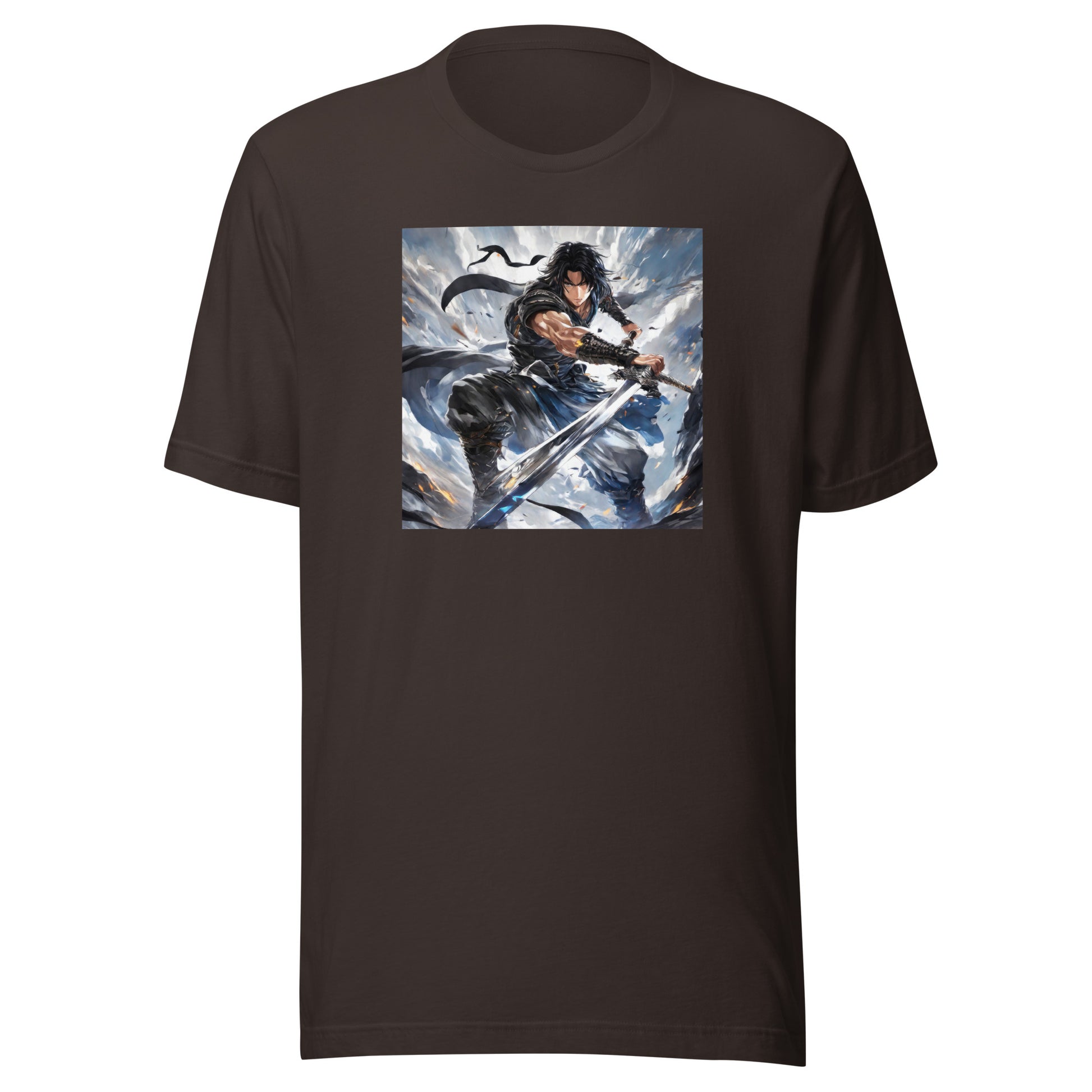 Victory is Mine Men's Anime T-Shirt Brown