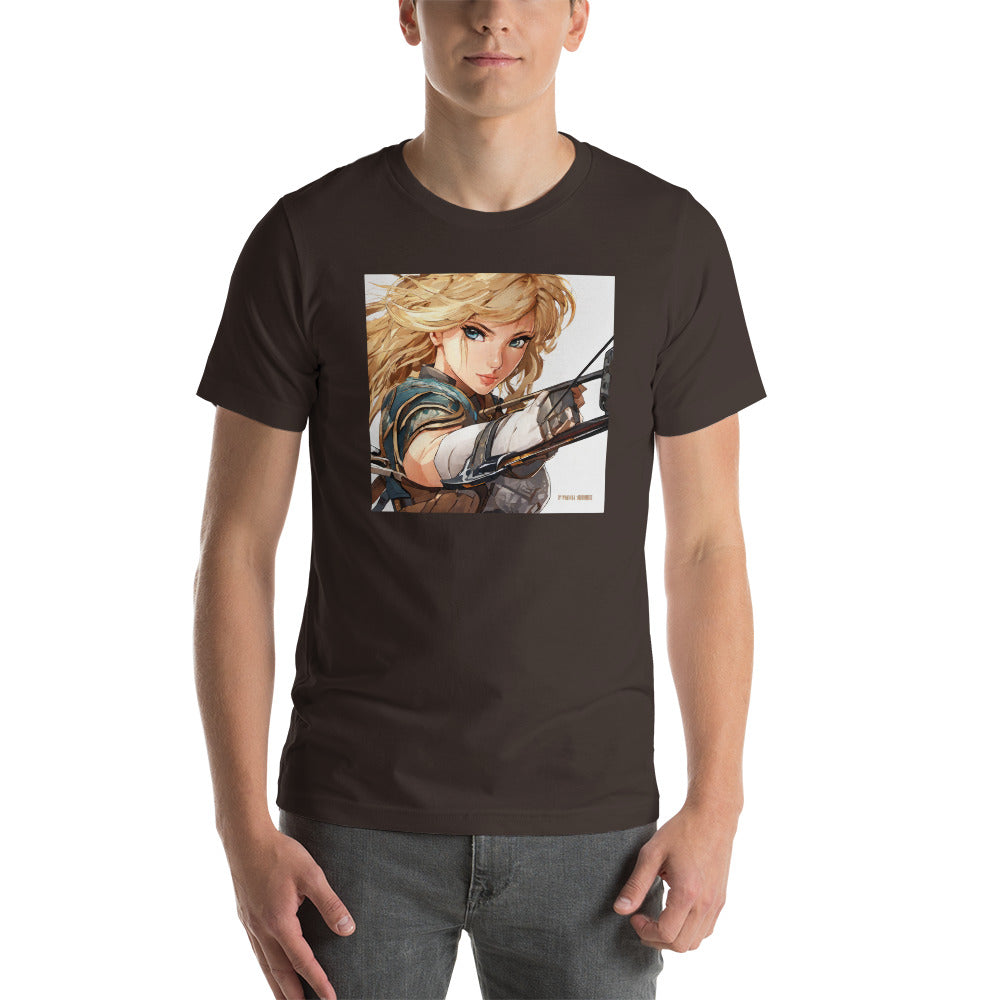 Fierce Shieldmaiden Men's Anime T-Shirt