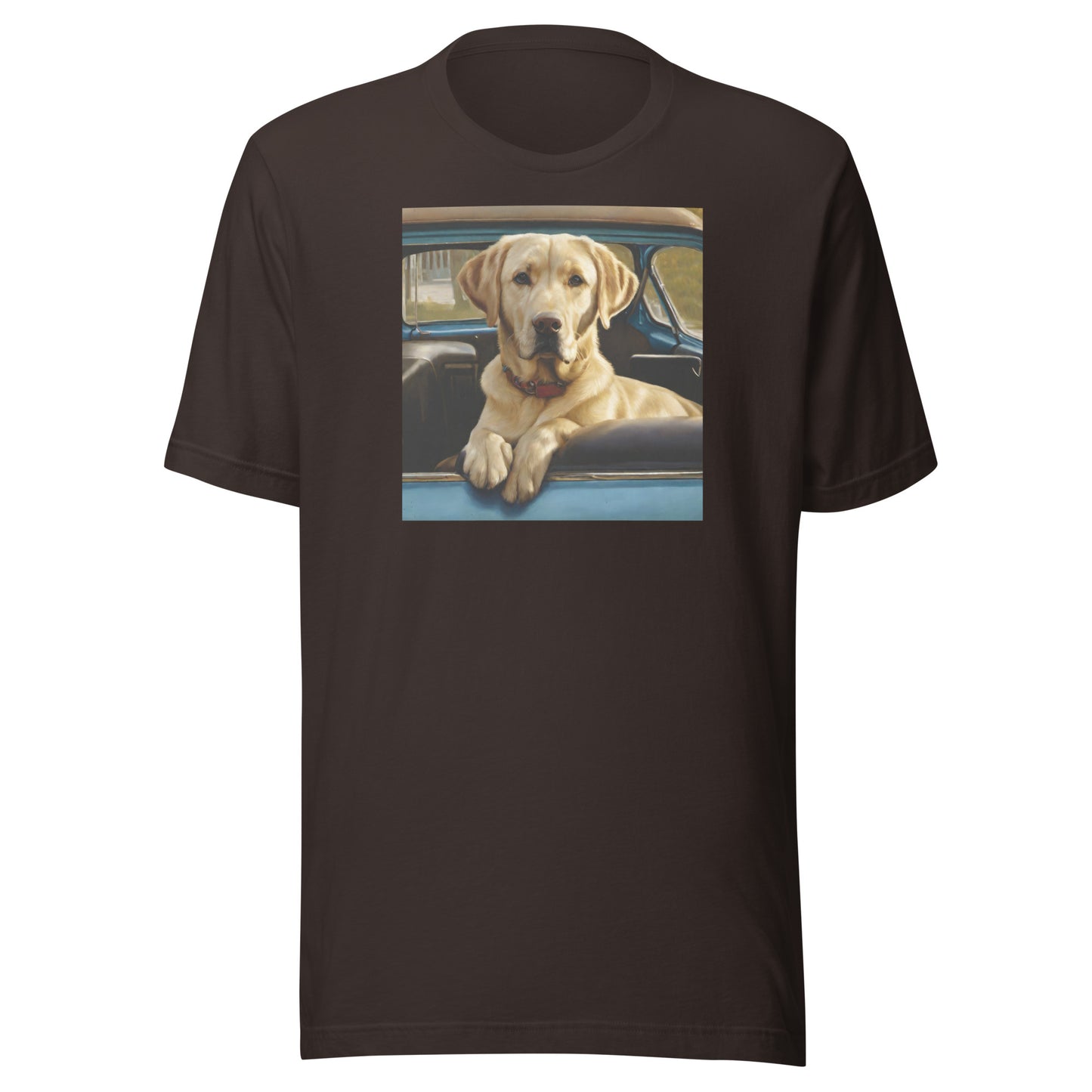 Best Buddy in Truck Men's Graphic Animal Tee Brown