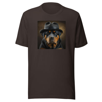 Rotty Boss Dog Men's Graphic Tee Brown