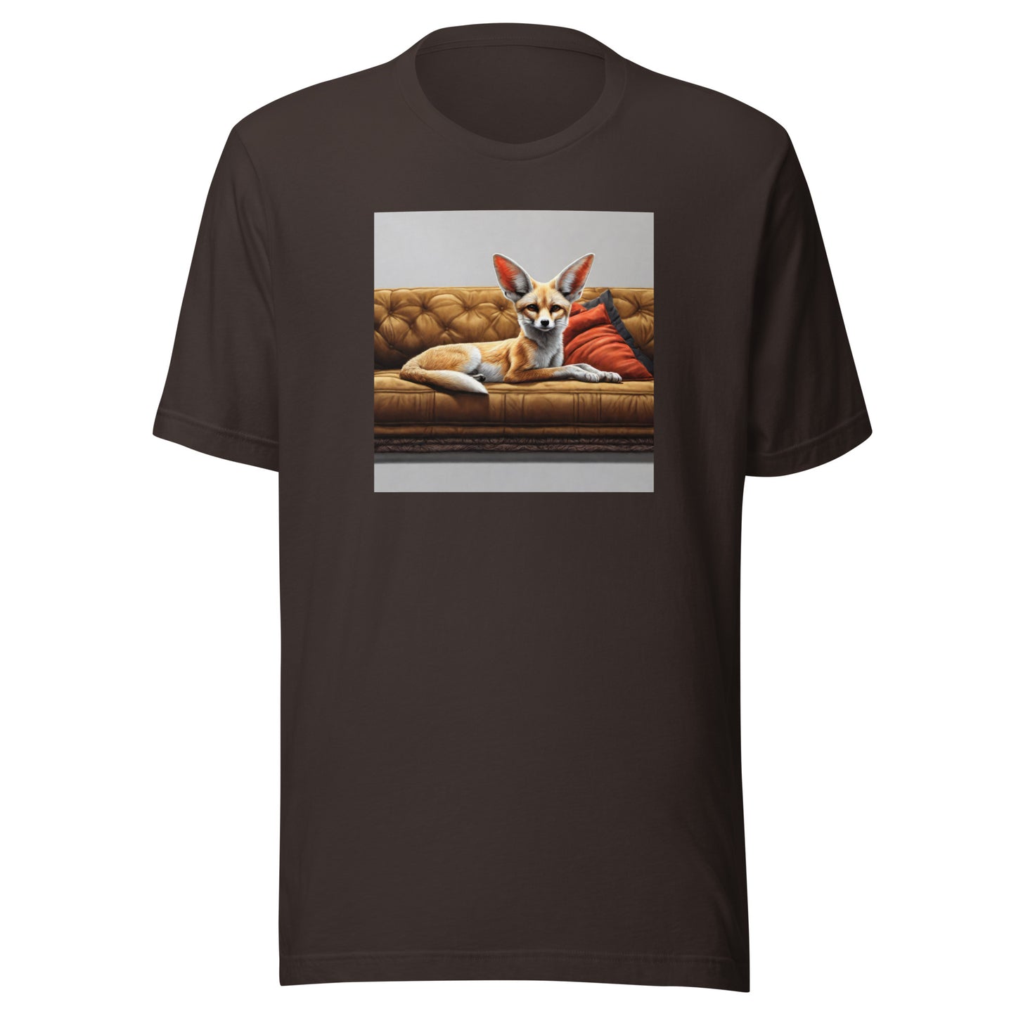 Fancy Fennec Men's T-Shirt Brown