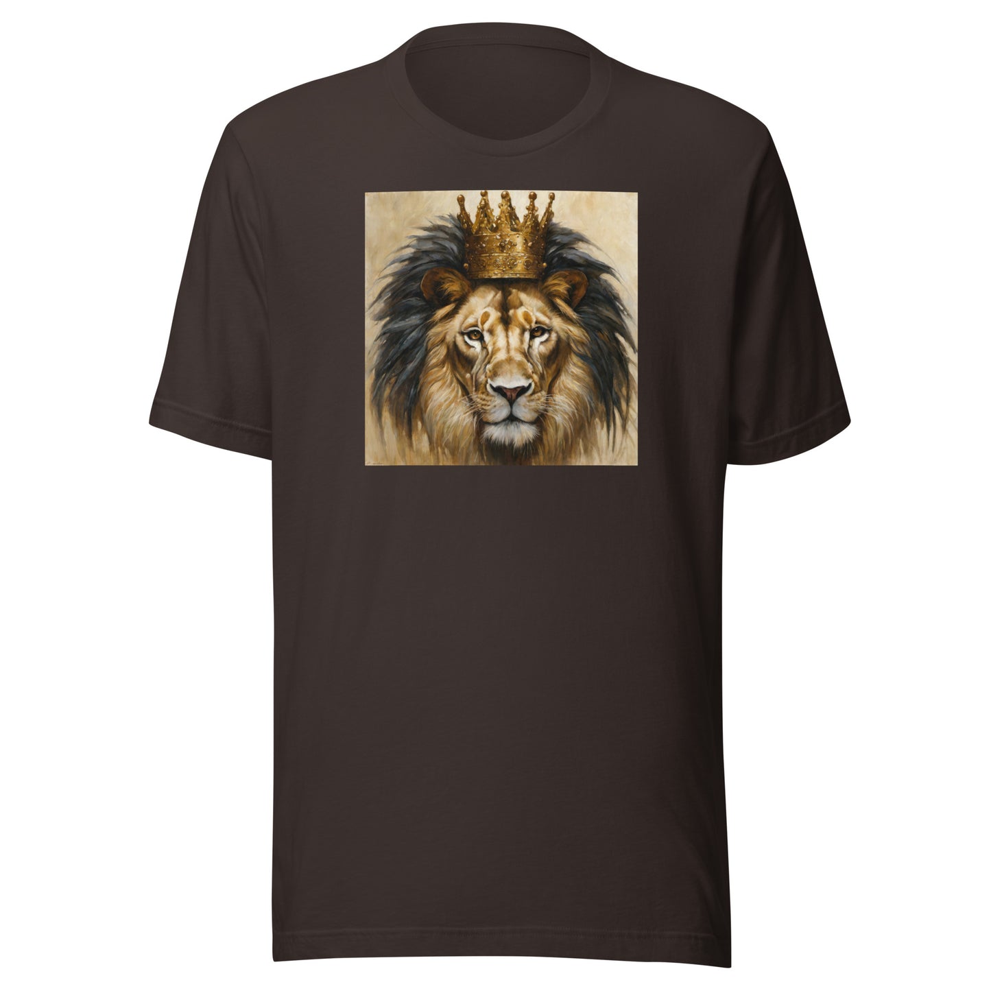 King Lion Men's Graphic Tee Brown