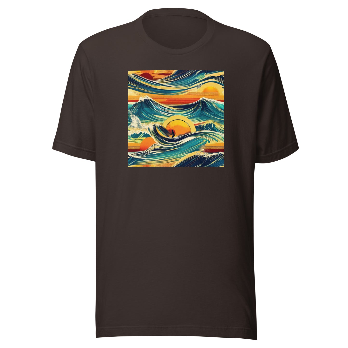 Surf's Up Men's T-Shirt Brown