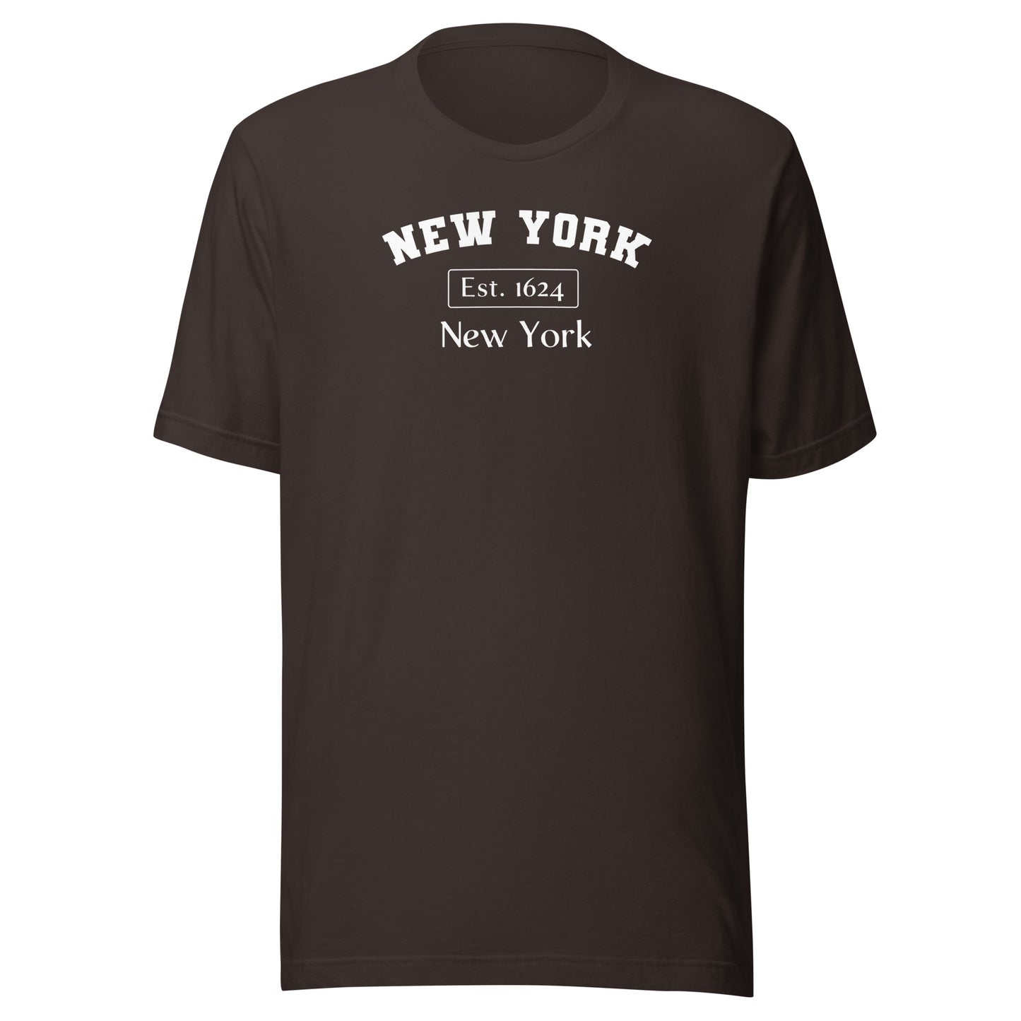 New York, New York Men's T-Shirt Brown