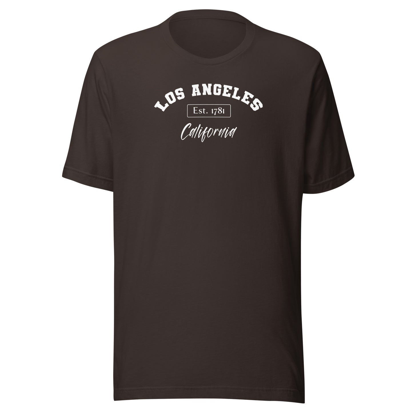 Los Angeles, California Men's T-Shirt Brown