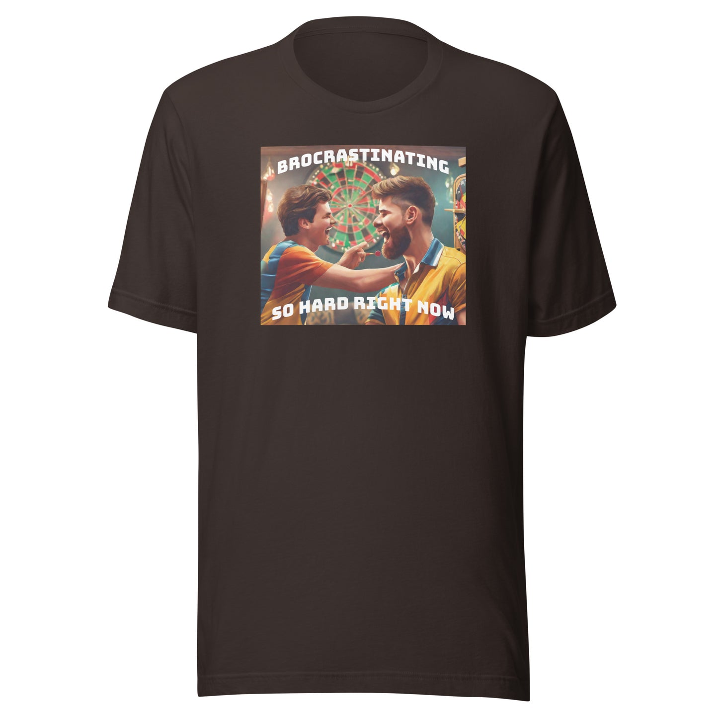 Brocrastinating Men's Funny T-Shirt Brown