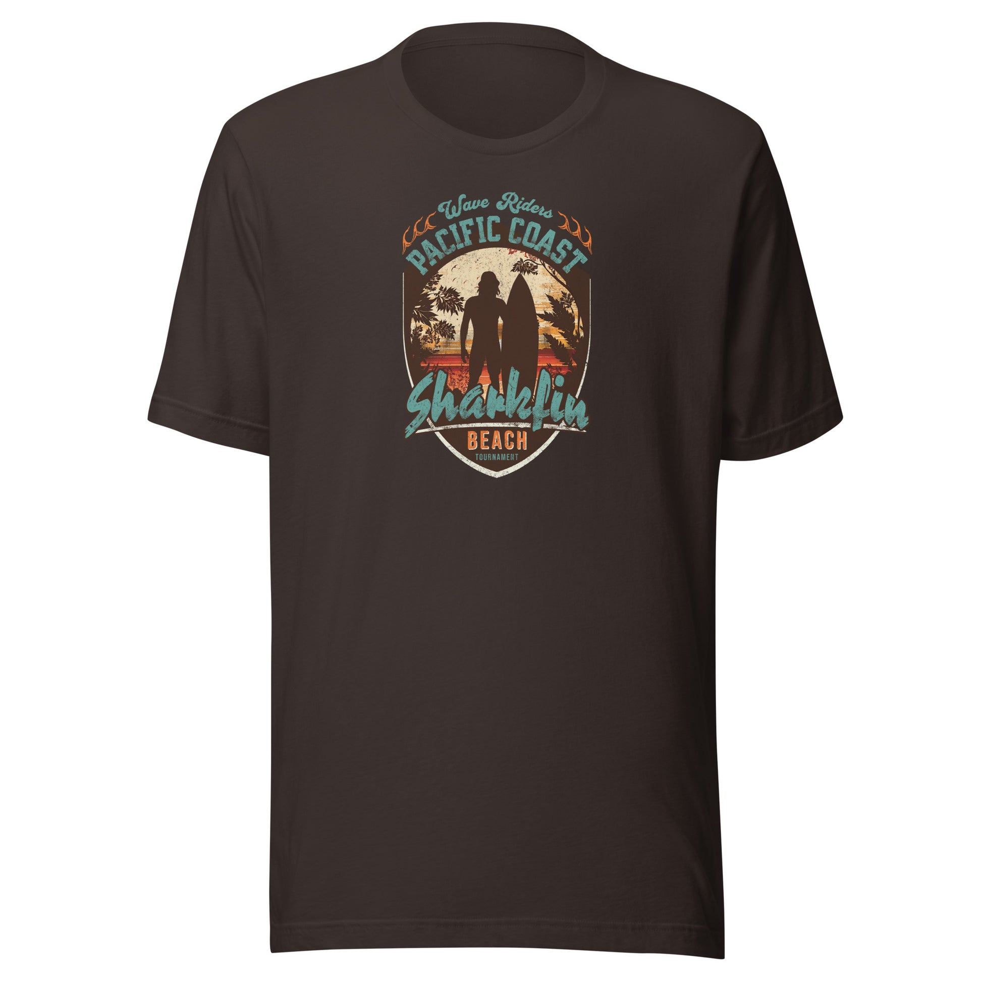 Pacific Coast Sharkfin Beach Men's T-Shirt Brown