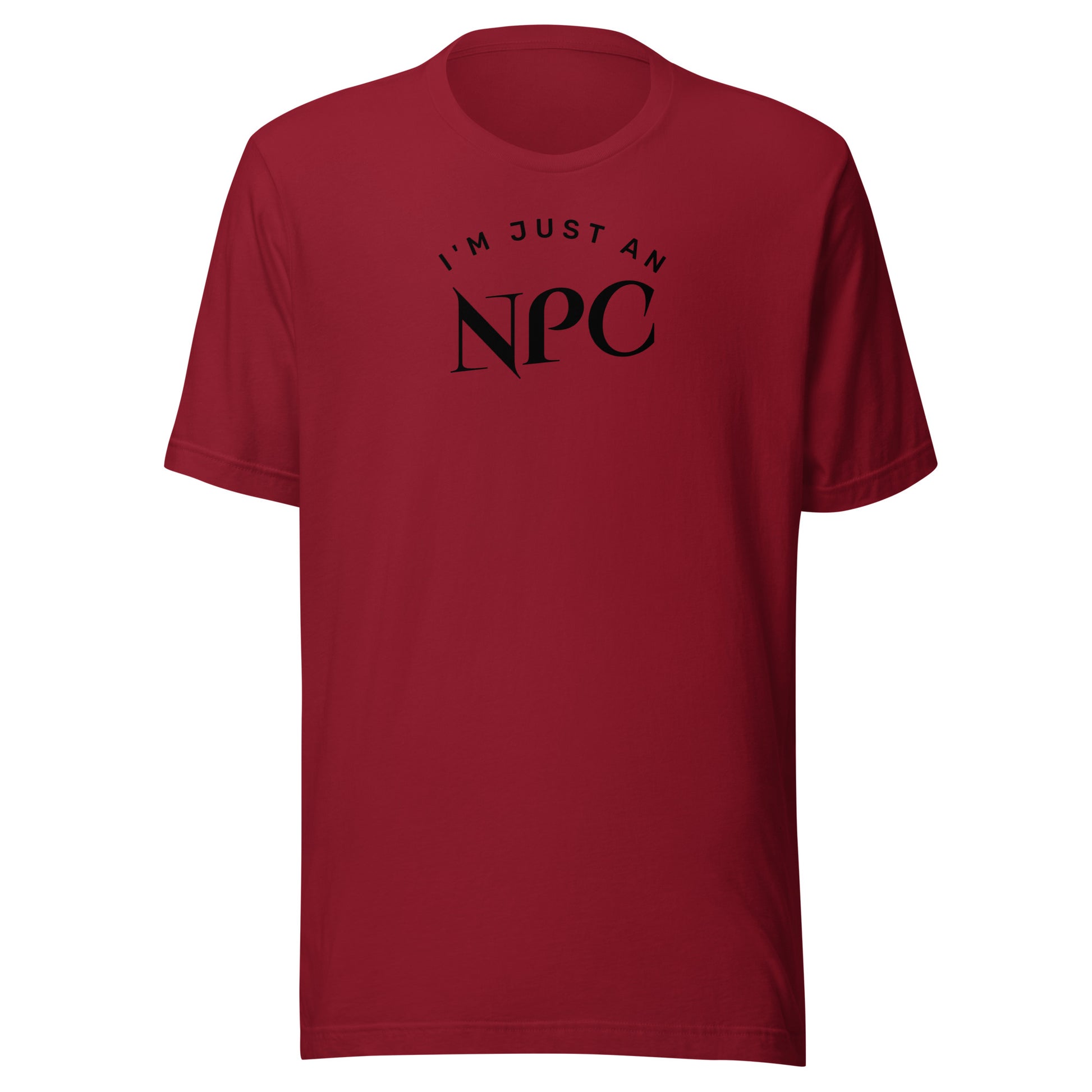 I'm Just an NPC Men's Funny T-Shirt Cardinal