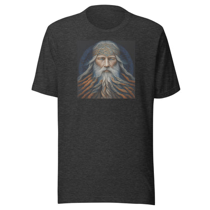 Bearded Wizard Men's Fantasy T-Shirt Dark Grey Heather