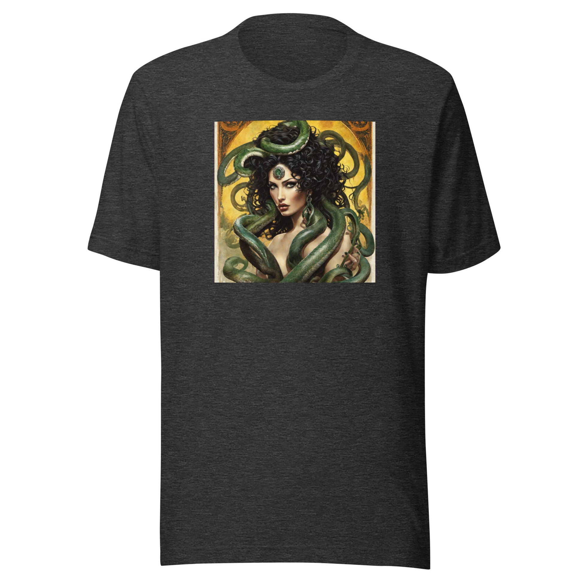 Enchanting Medusa Men's Mythology T-Shirt Dark Grey Heather