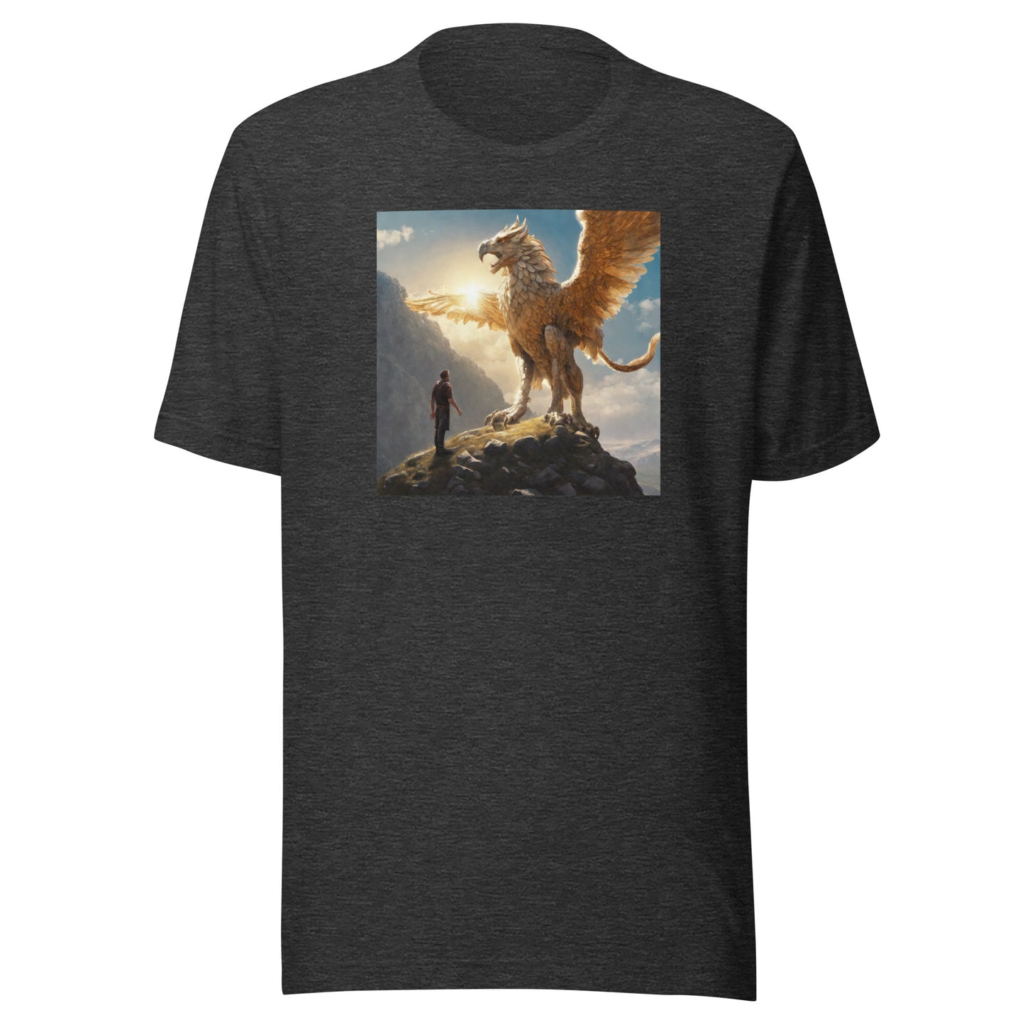 Warrior vs. Griffin Men's T-Shirt Dark Grey Heather