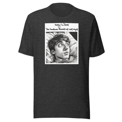 Sandman Peaced Out Men's Funny T-Shirt Dark Grey Heather