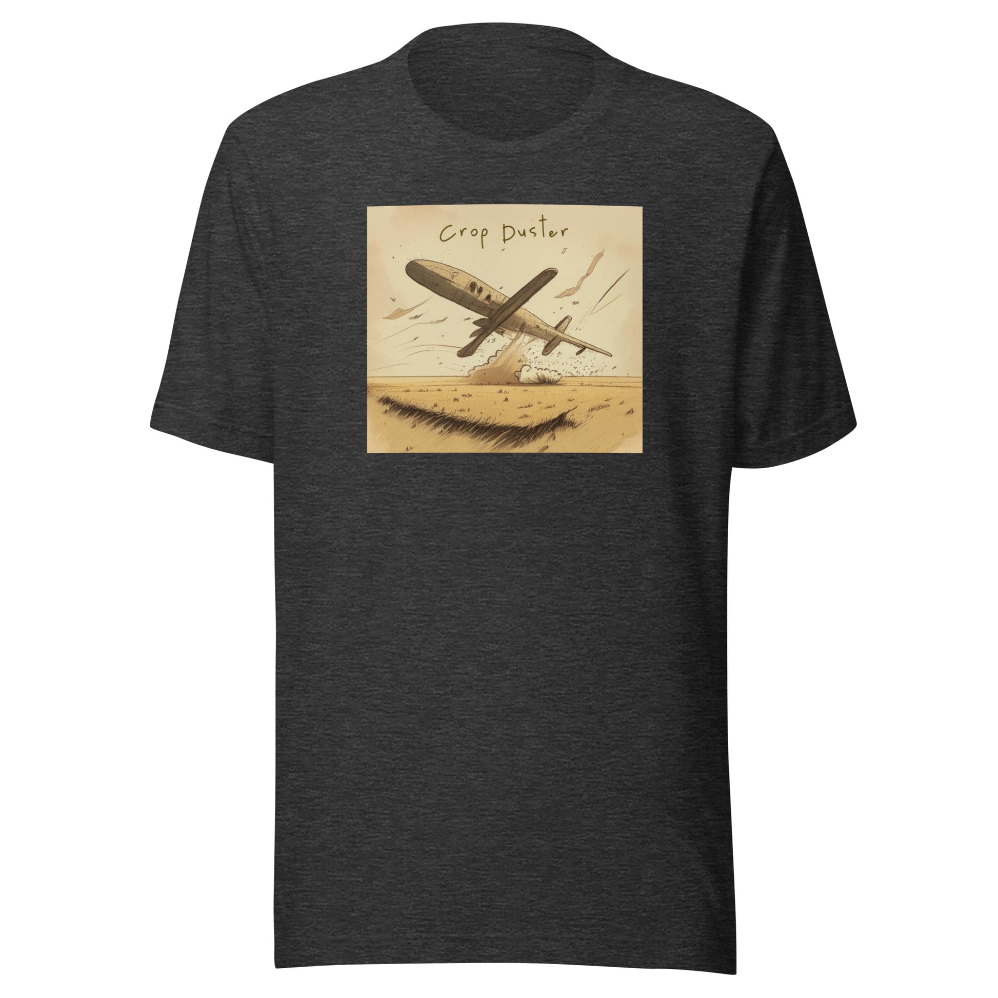 Crop Duster Men's Funny T-Shirt Dark Grey Heather