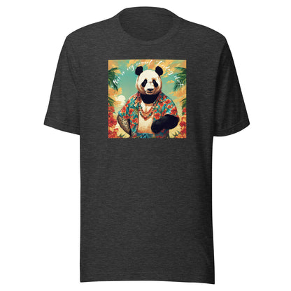 Casual Friday Panda Men's Funny T-Shirt Dark Grey Heather