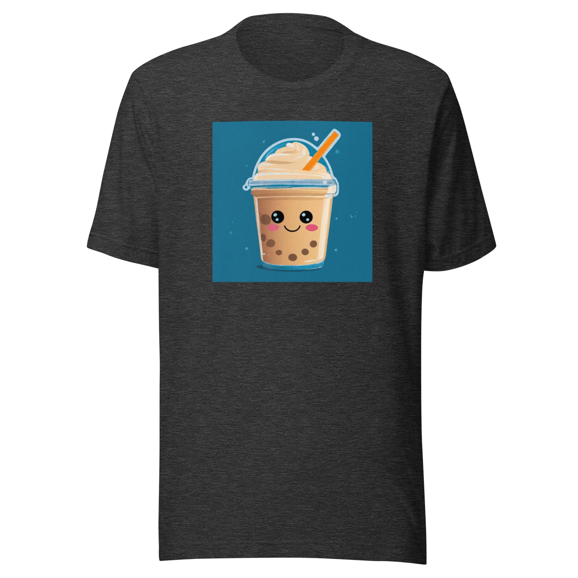 Boba Bubble Milk Tea Men's Funny T-Shirt Dark Grey Heather