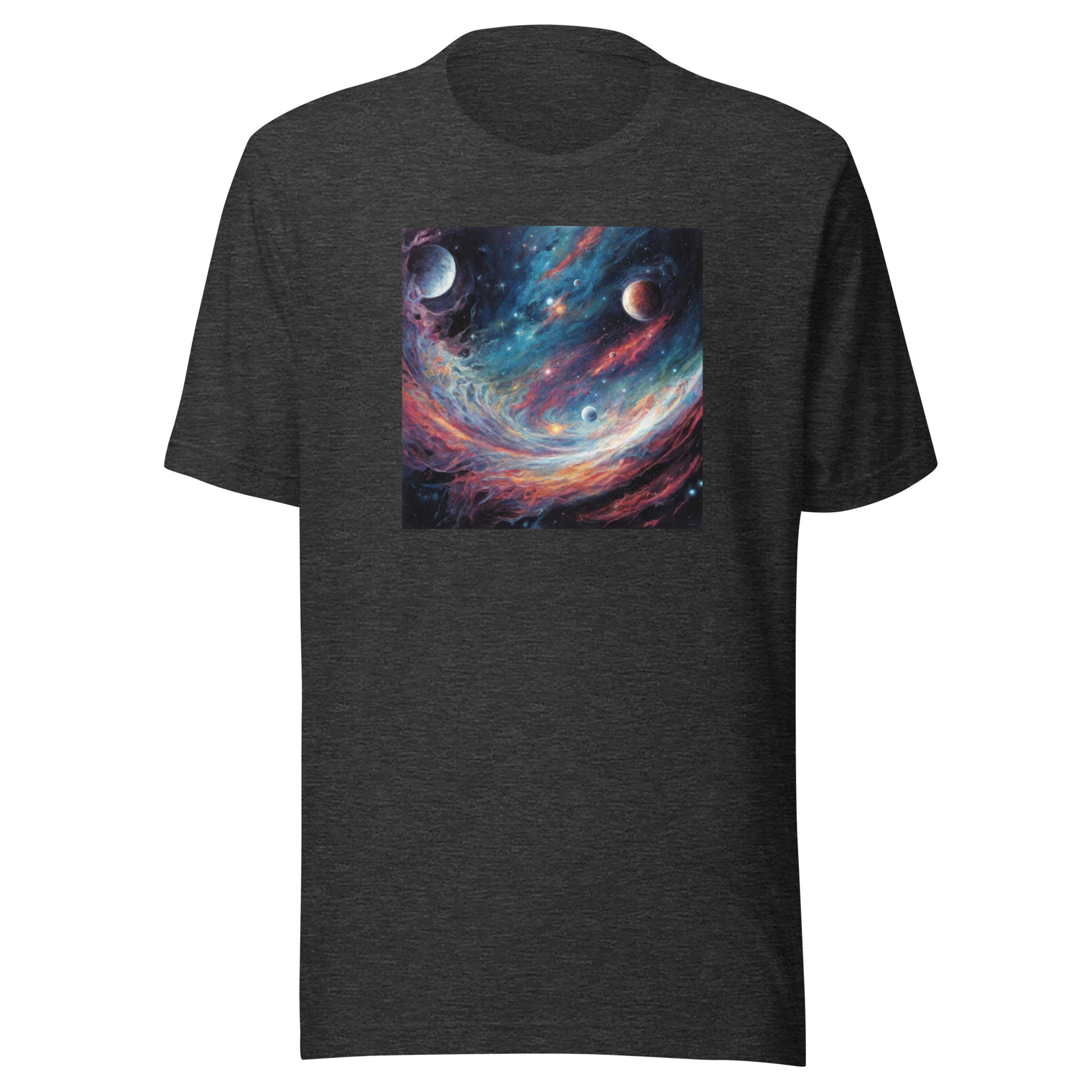 Galaxy Men's Graphic Tee Dark Grey Heather