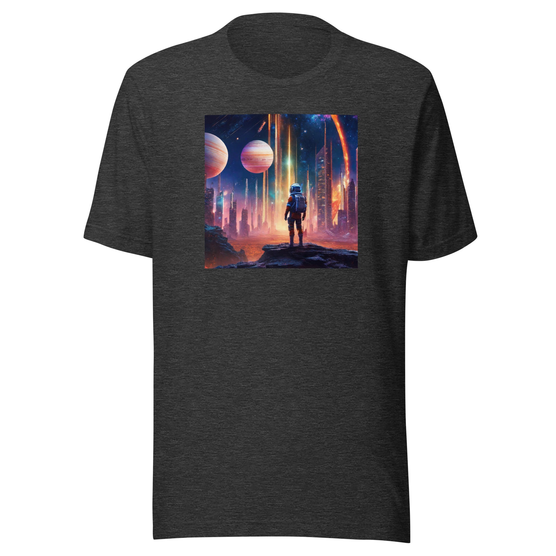 Space Explorer Dreamscape Men's T-Shirt Dark Grey Heather