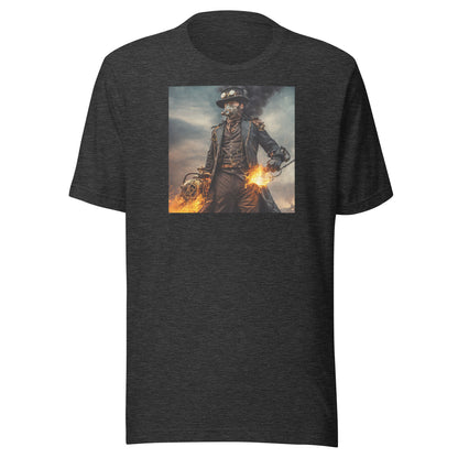 Dapper Pyro Men's Steampunk T-Shirt Dark Grey Heather