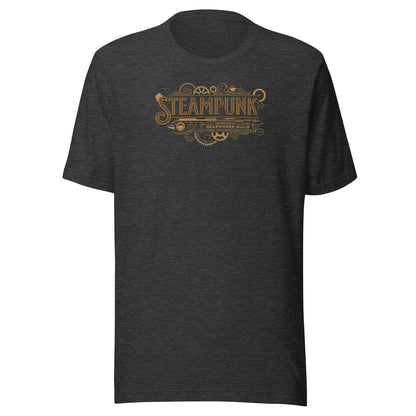 Steampunk Gearworks Guild Men's Graphic Tee Dark Grey Heather