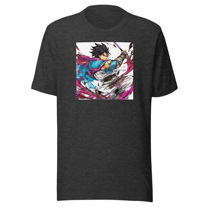 Mighty Fighter Men's Anime T-Shirt Dark Grey Heather