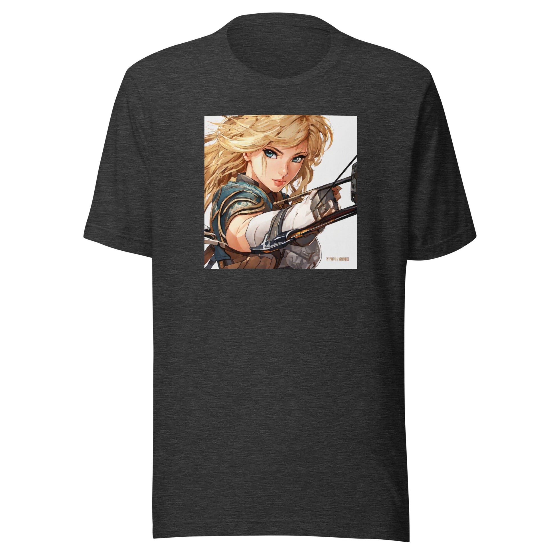 Fierce Shieldmaiden Men's Anime T-Shirt Dark Grey Heather