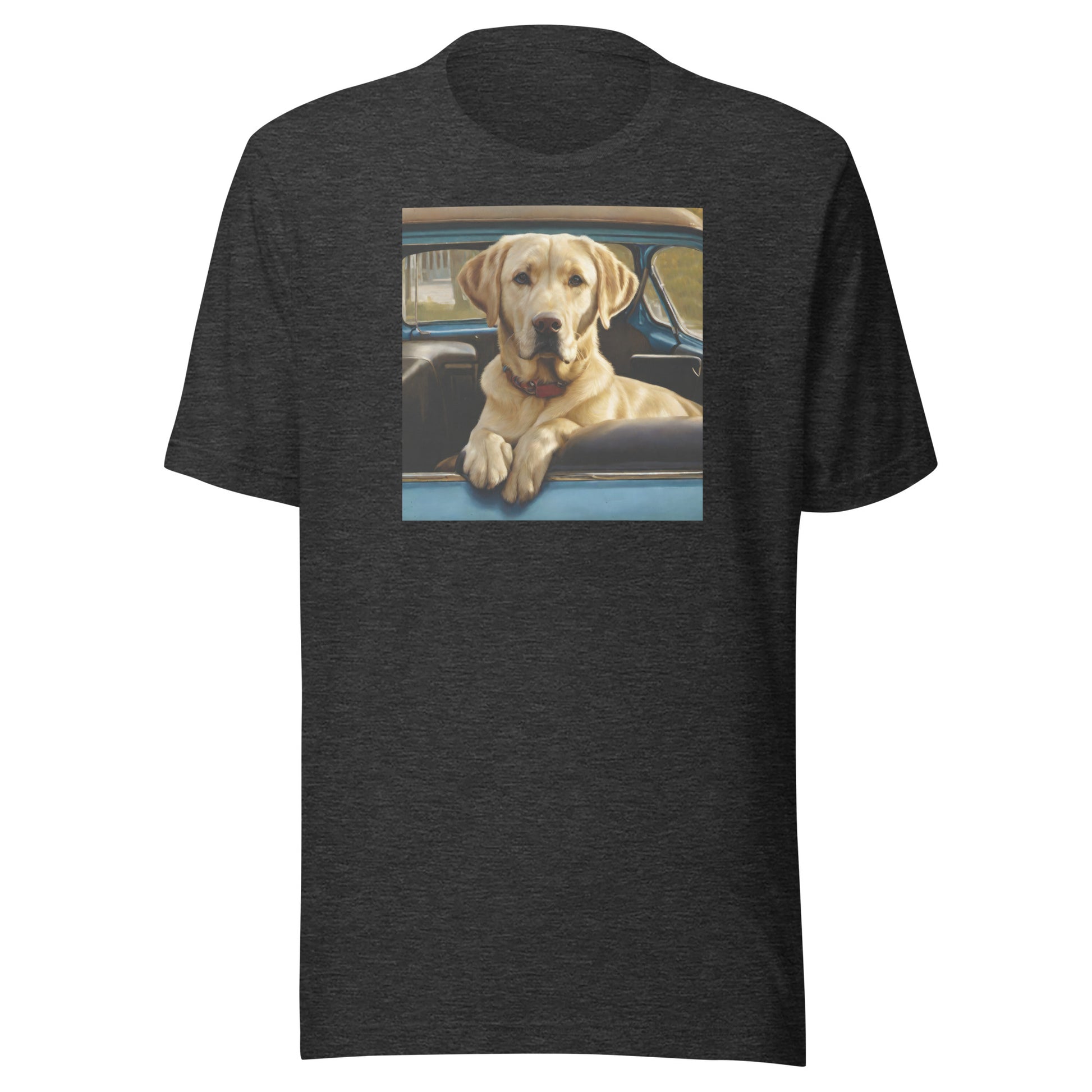 Best Buddy in Truck Men's Graphic Animal Tee Dark Grey Heather