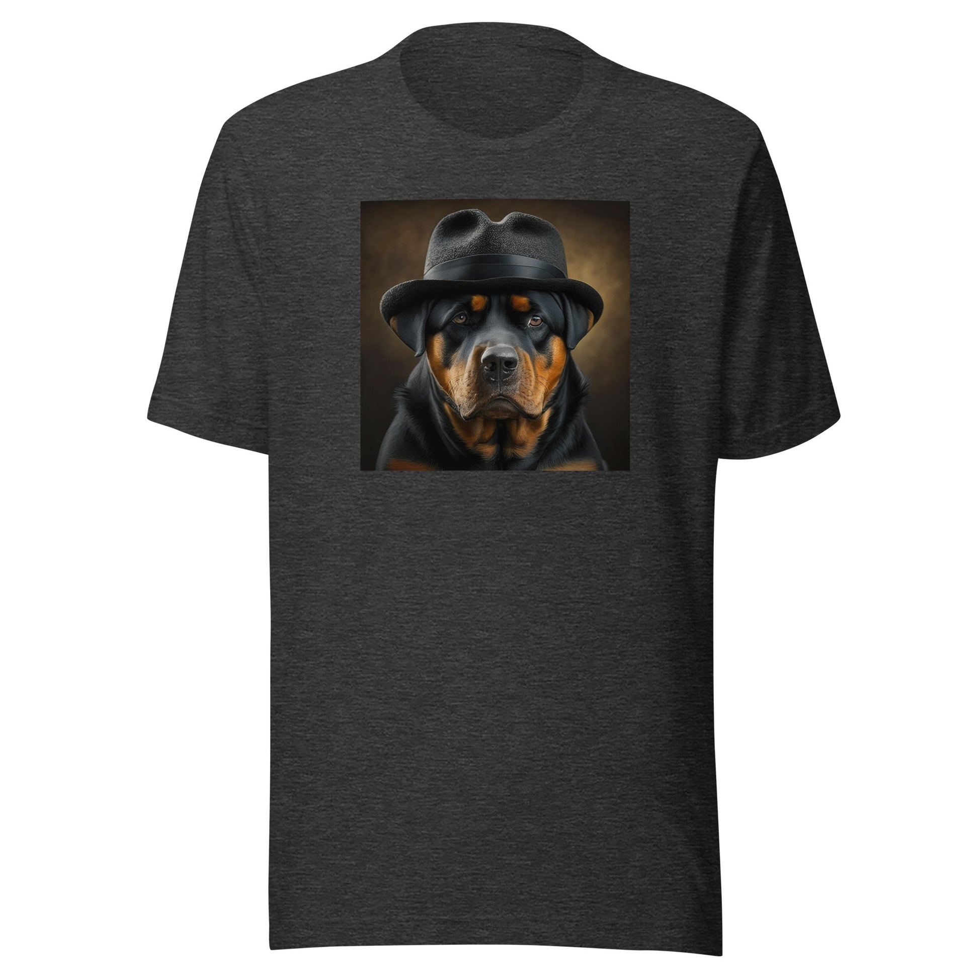 Rotty Boss Dog Men's Graphic Tee Dark Grey Heather