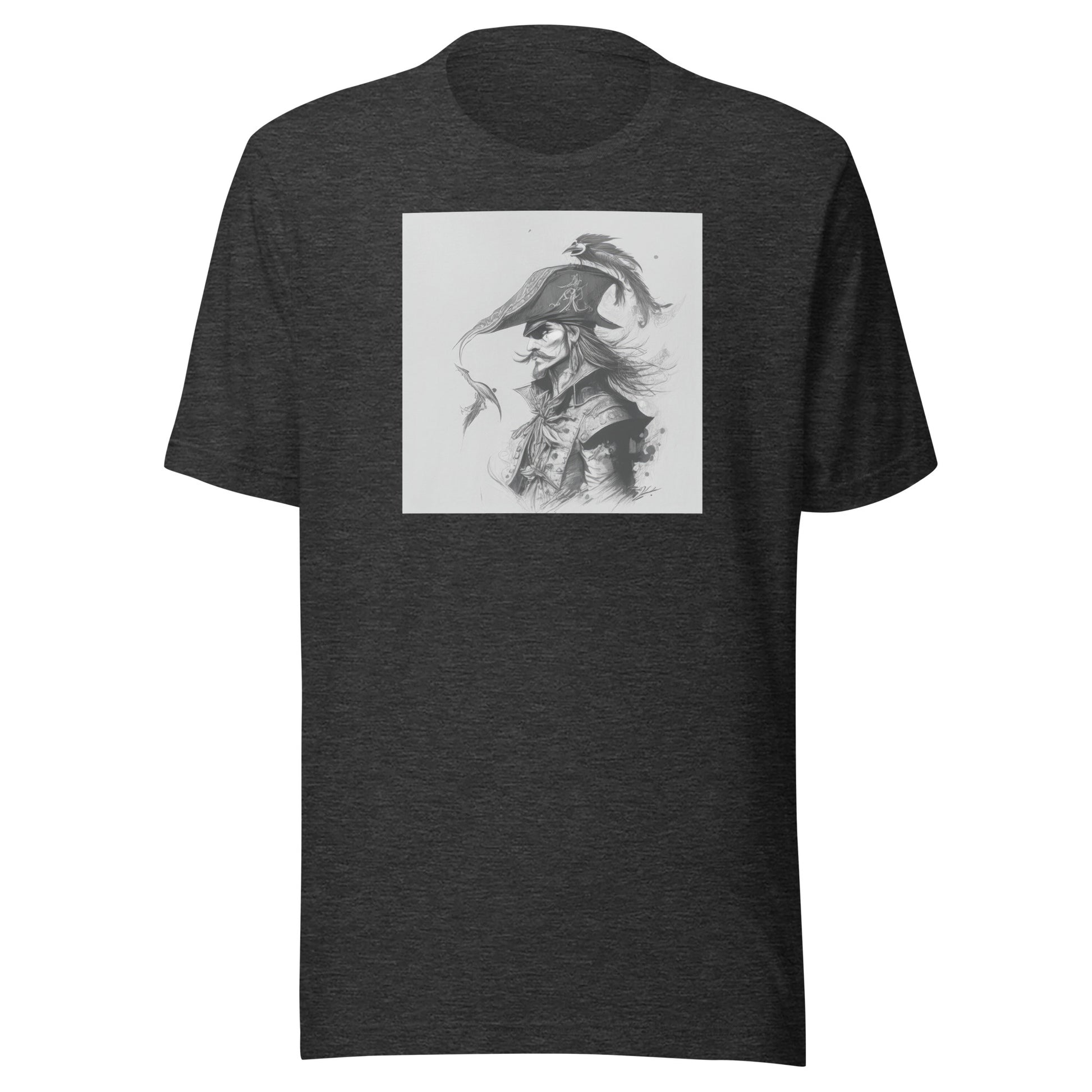 Captain Hook Men's Fairy Tale T-Shirt Dark Grey Heather