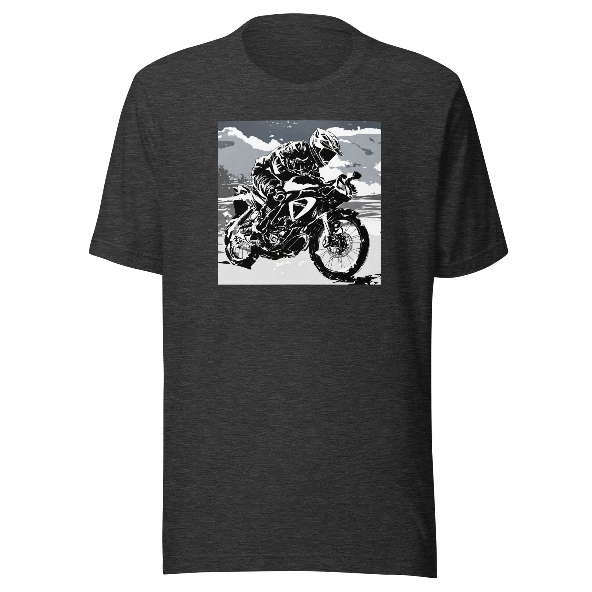 Dirt Bike Racer Men's T-Shirt Dark Grey Heather