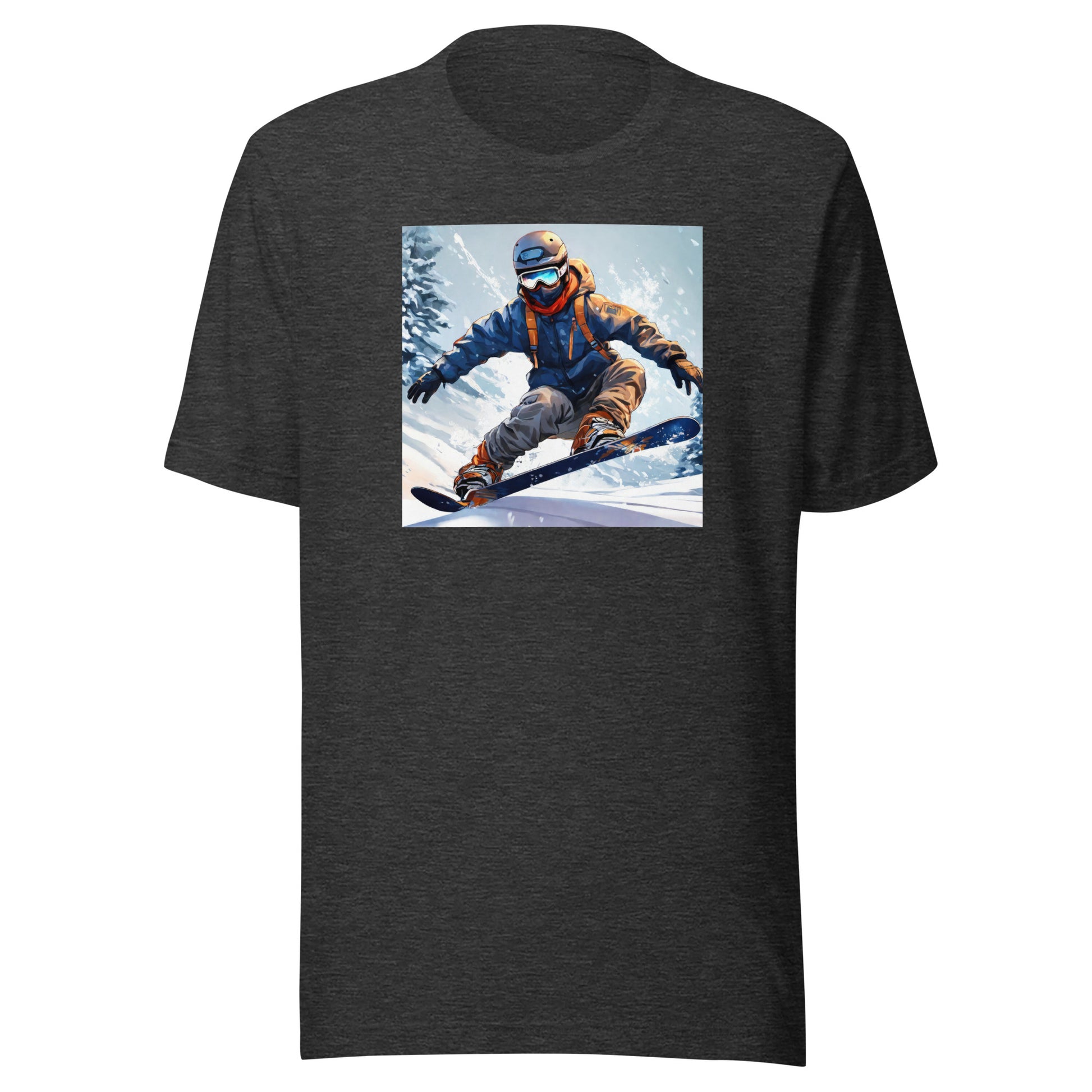 Men's Snowboarding T-Shirt Dark Grey Heather