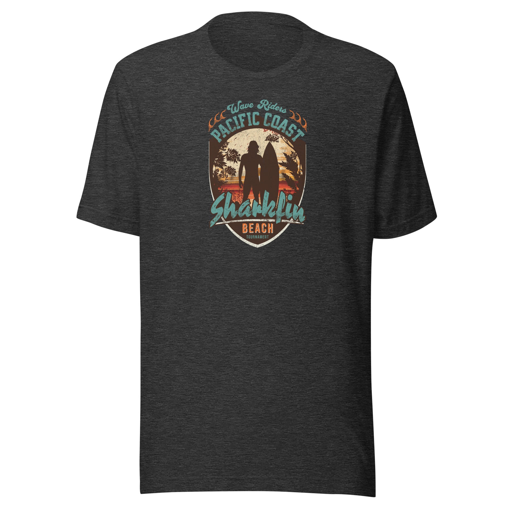 Pacific Coast Sharkfin Beach Men's T-Shirt Dark Grey Heather