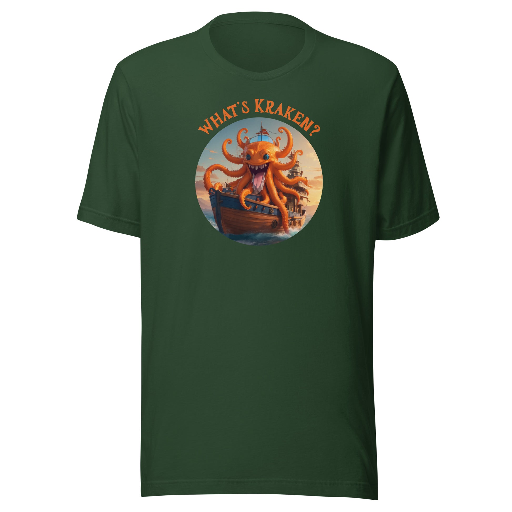 What's Kraken Men's Funny T-Shirt Forest