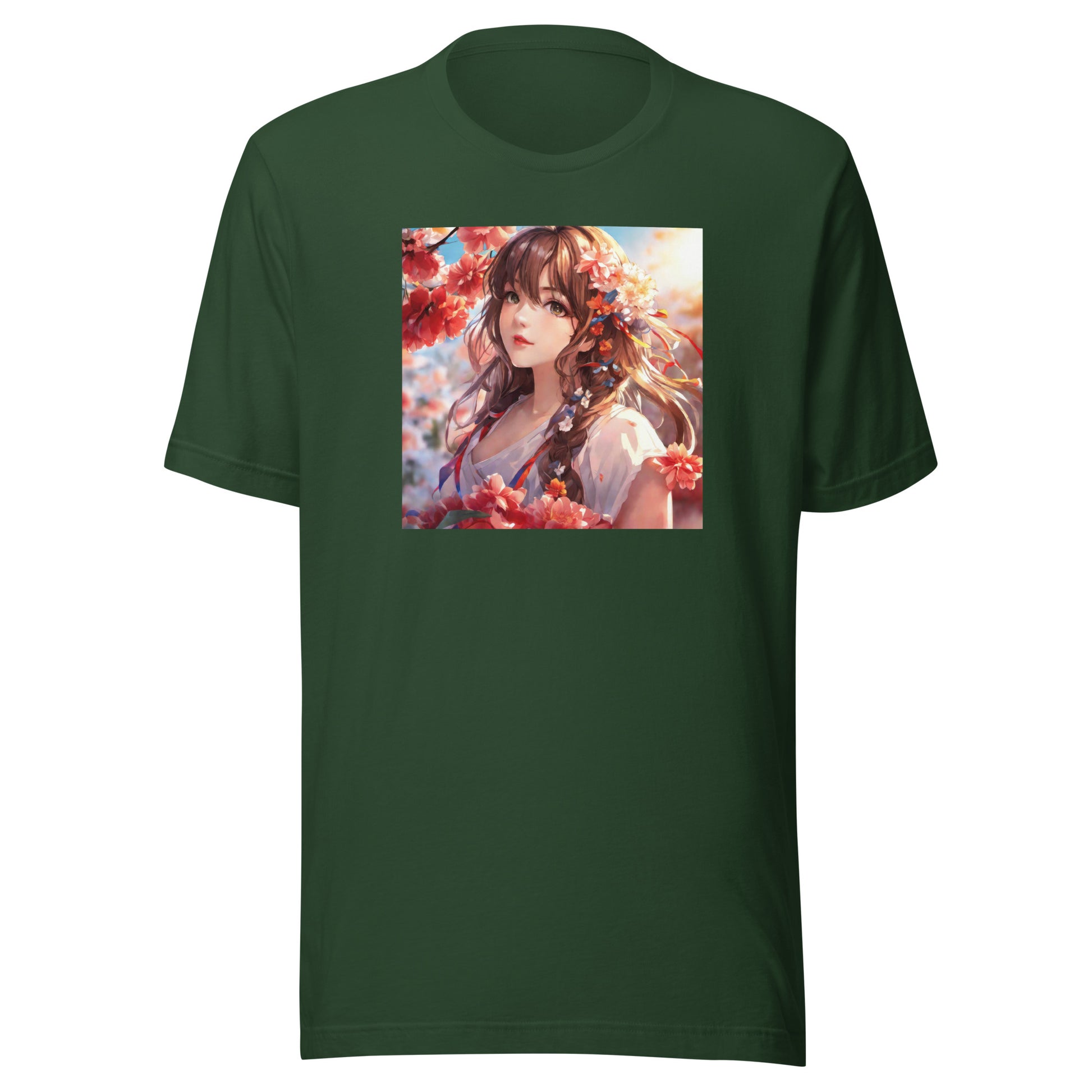 Graceful & Lovely Men's Anime T-Shirt Forest