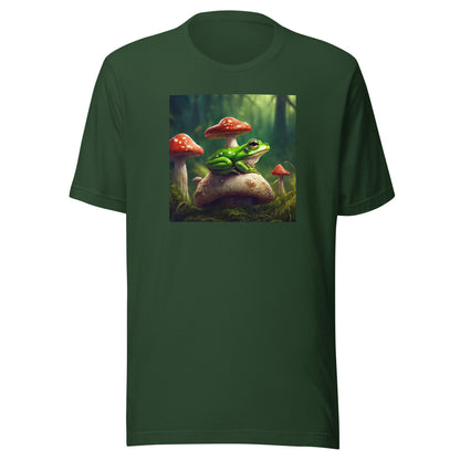 Frog & Shrooms Men's Animal T-Shirt Forest