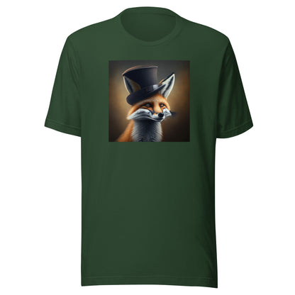 Dapper Fox Men's Graphic Tee Forest