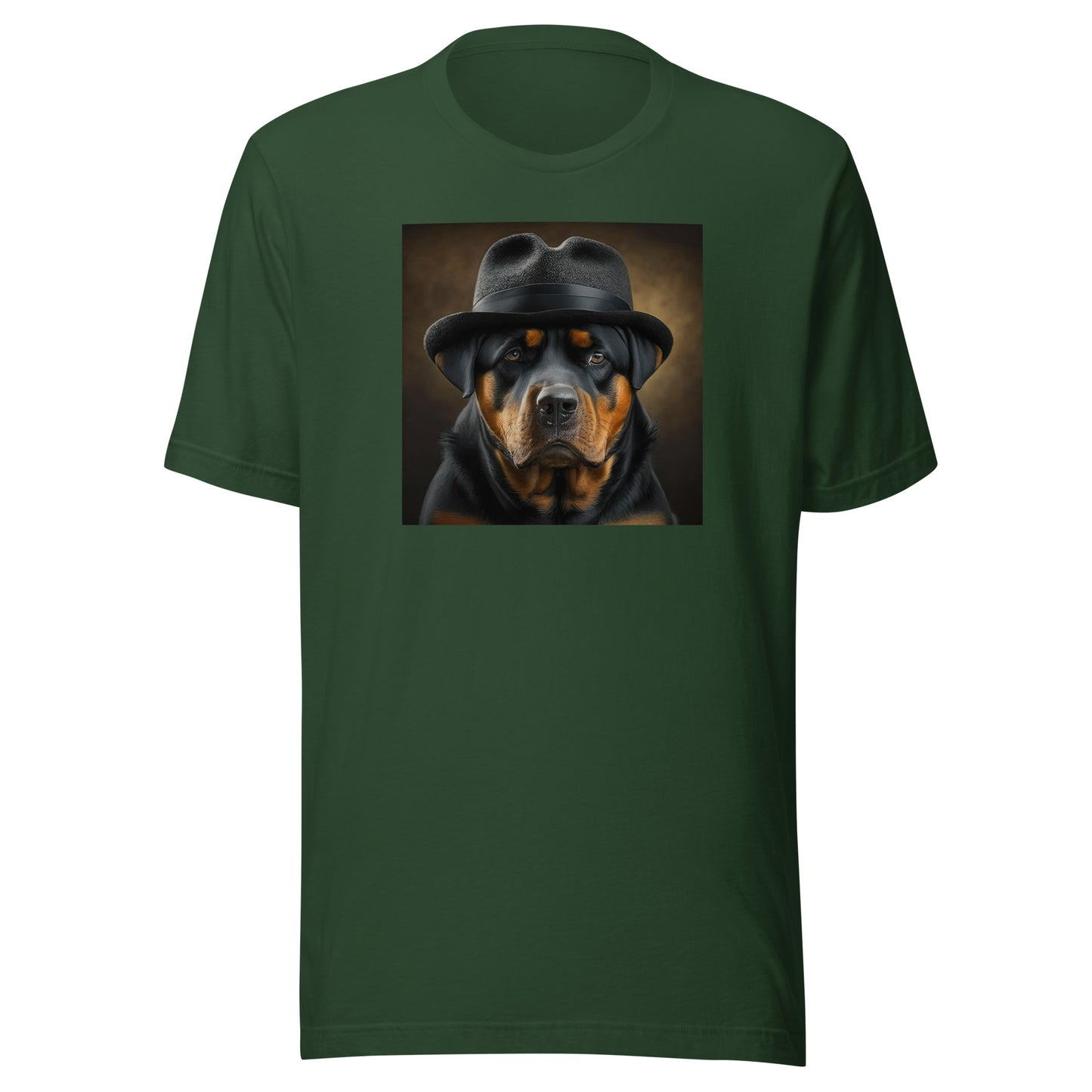 Rotty Boss Dog Men's Graphic Tee Forest