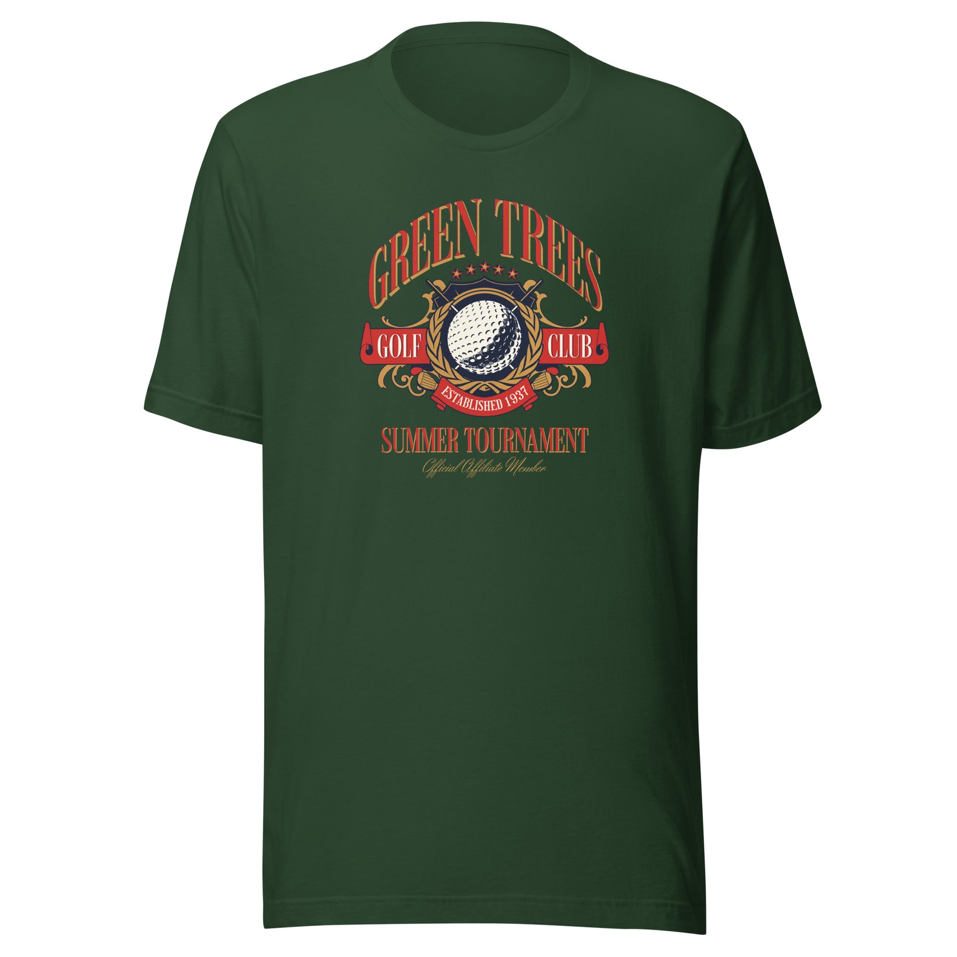 Green Trees Golf Club Shirt for Dad Forest