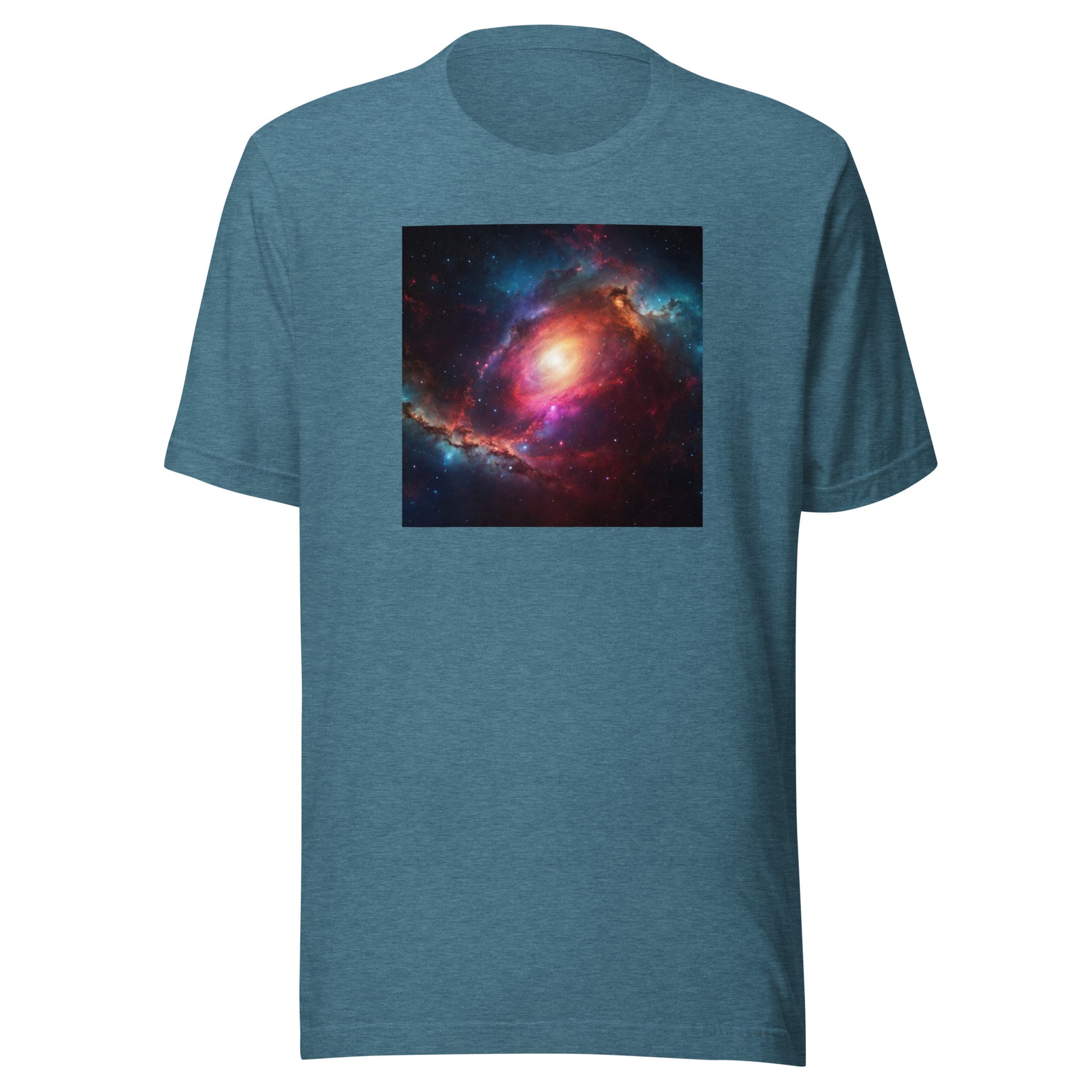 Cosmic Expanse Men's Outer Space T-Shirt Heather Deep Teal