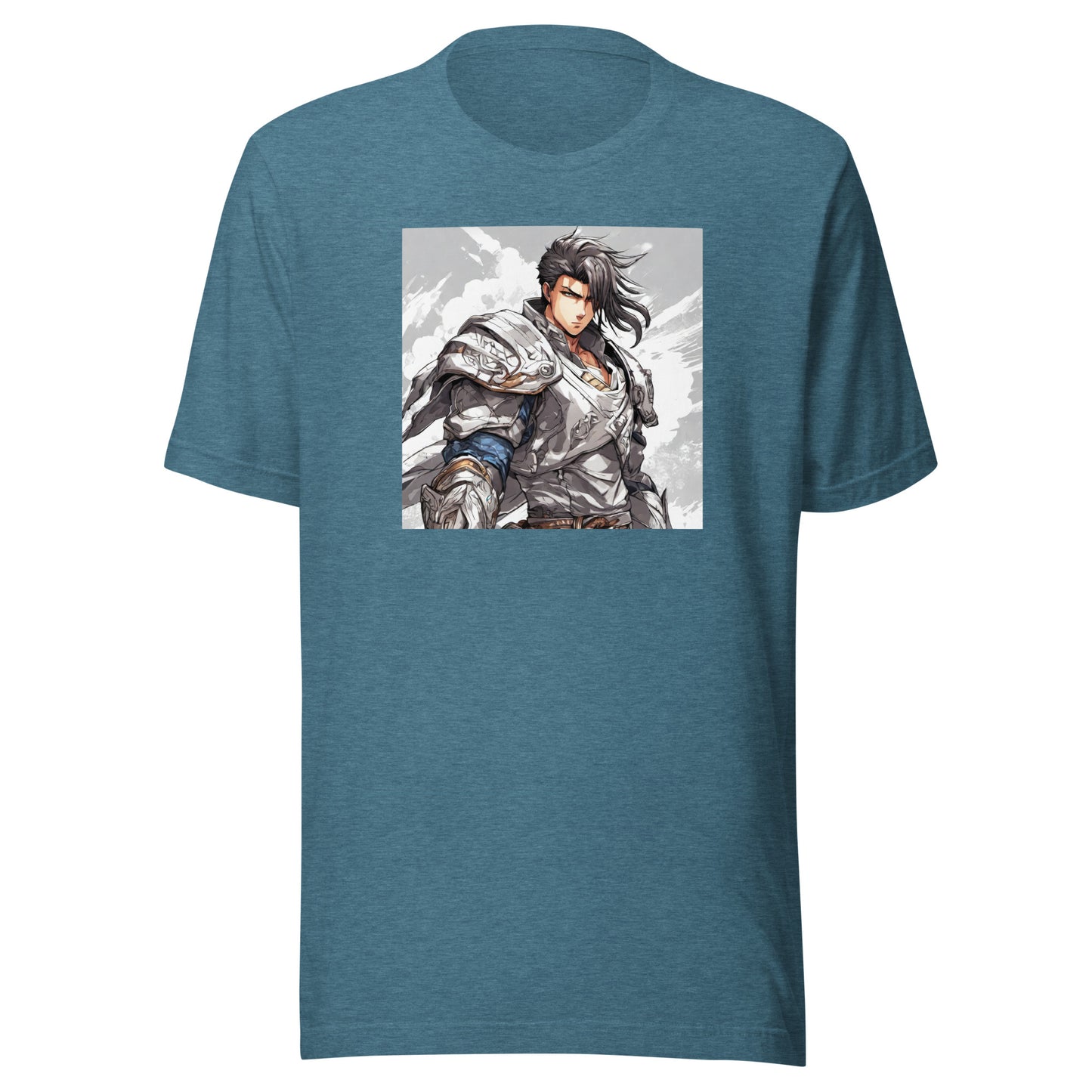 Valiant Warlord Men's Anime T-Shirt Heather Deep Teal