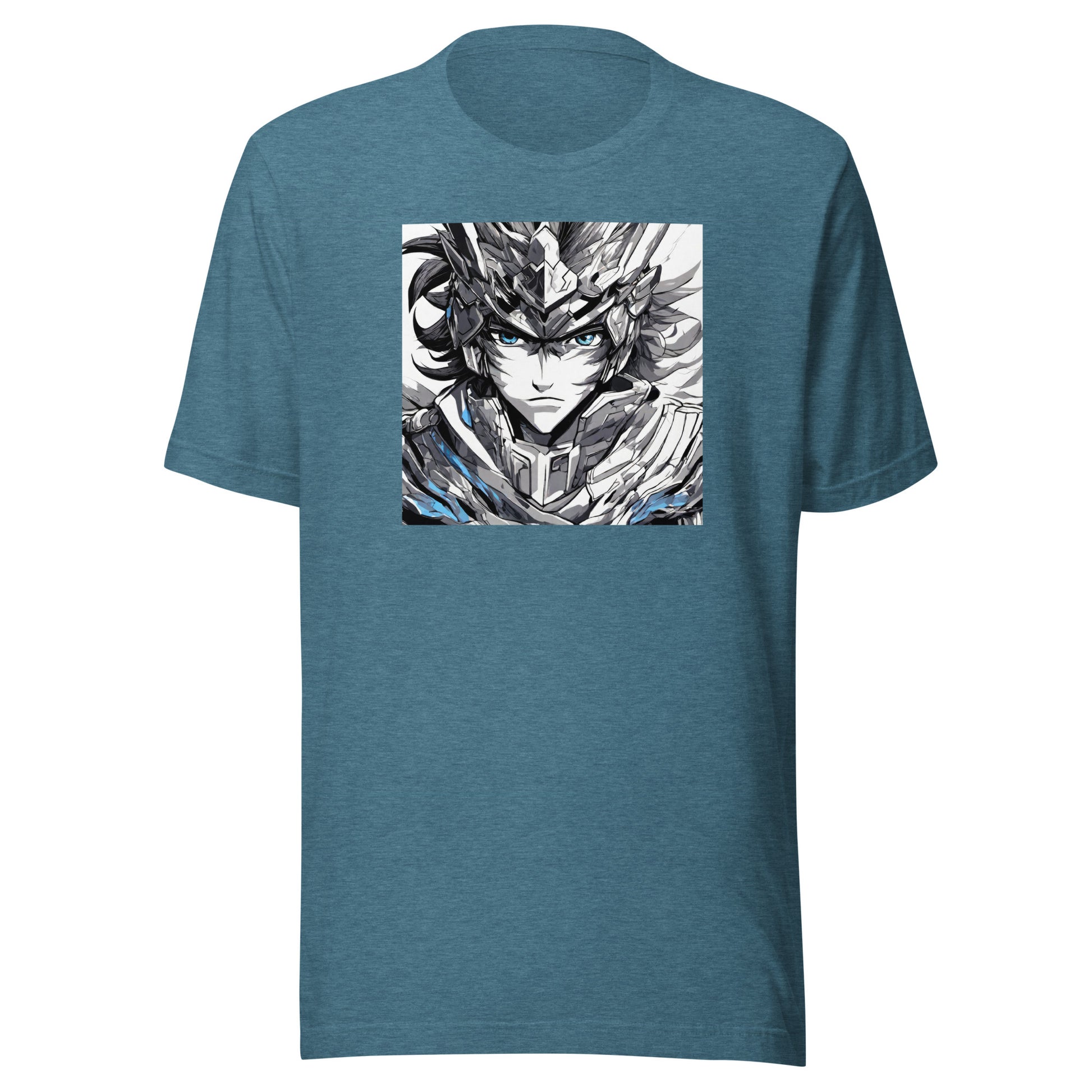 Soul Searching Hero Men's Anime T-Shirt Heather Deep Teal