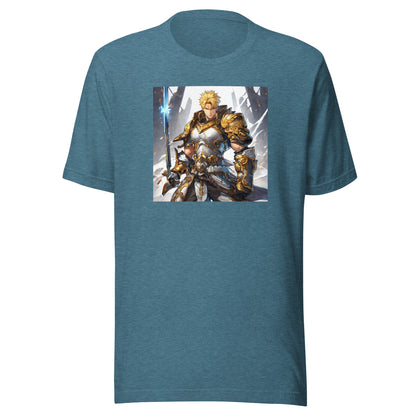 Gold-Clad Champion Men's Anime T-Shirt Heather Deep Teal