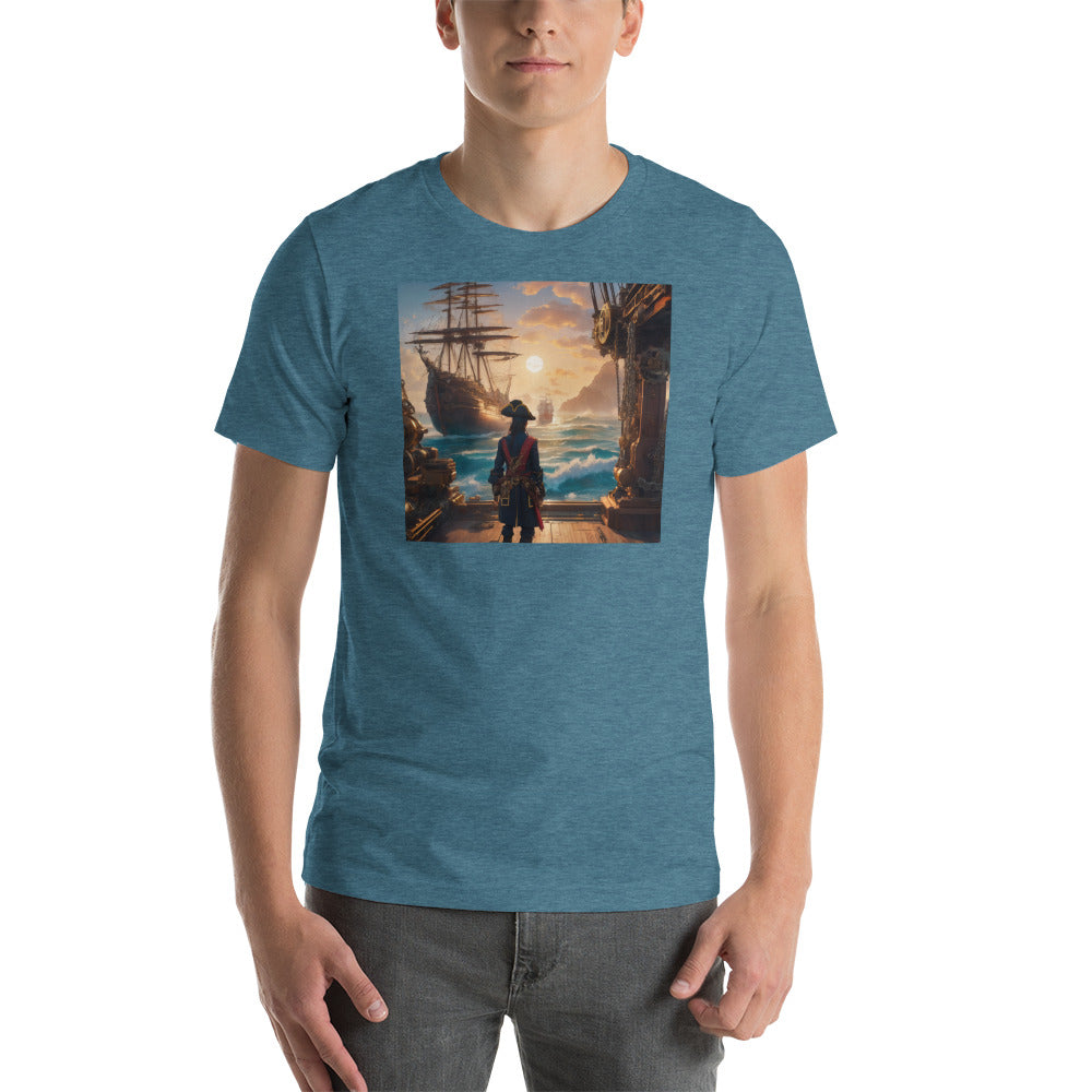 The Captain Awaits Men's Anime T-Shirt