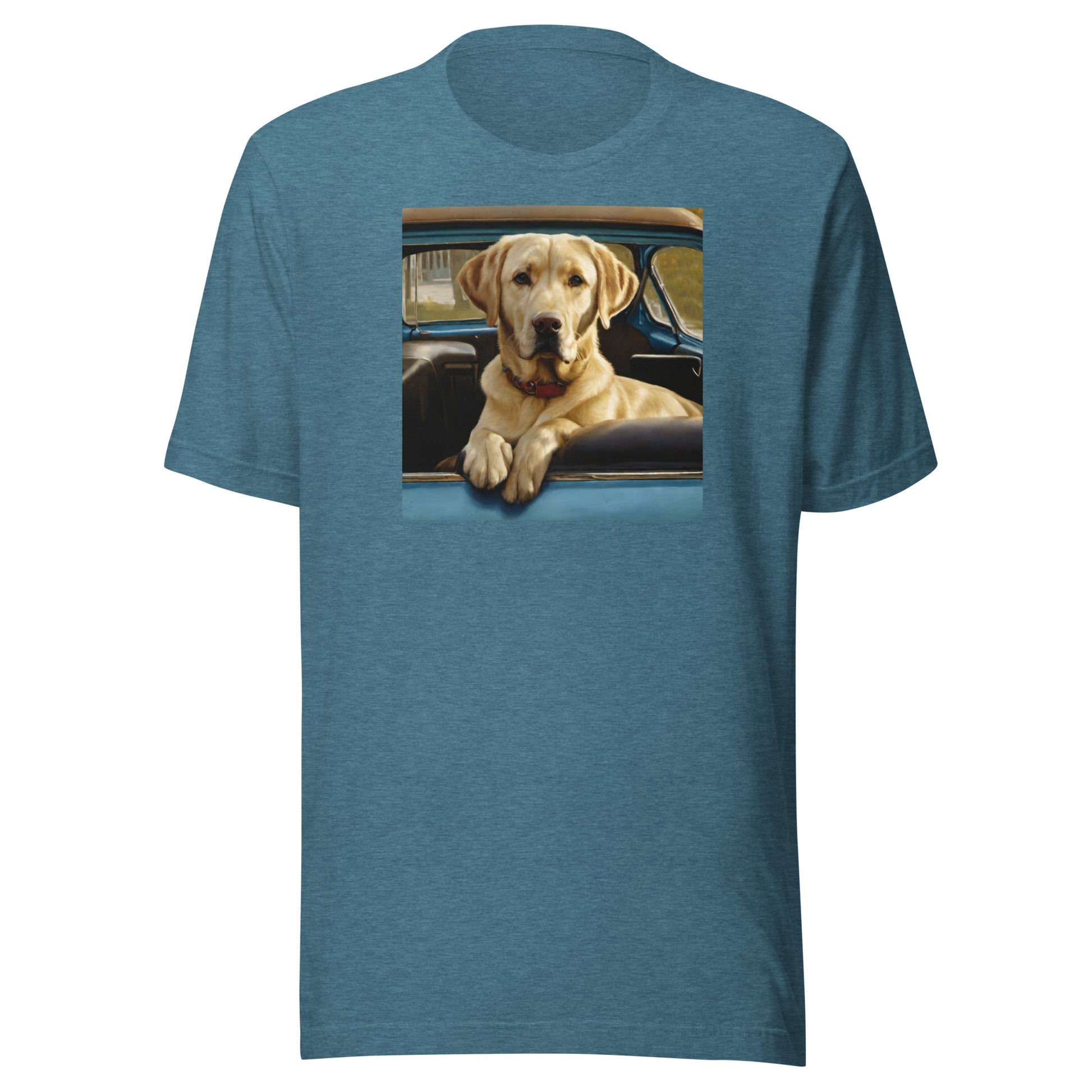 Best Buddy in Truck Men's Graphic Animal Tee Heather Deep Teal