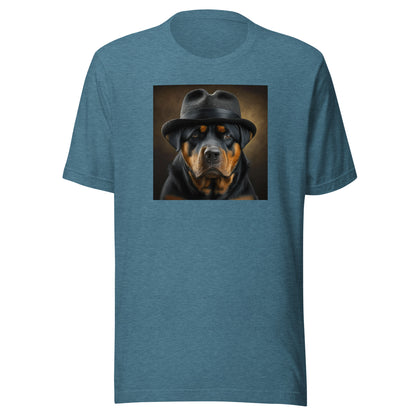 Rotty Boss Dog Men's Graphic Tee Heather Deep Teal