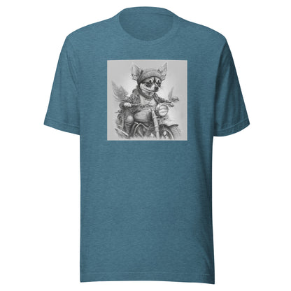 Tiny Speedster Chihuahua Men's T-Shirt Heather Deep Teal