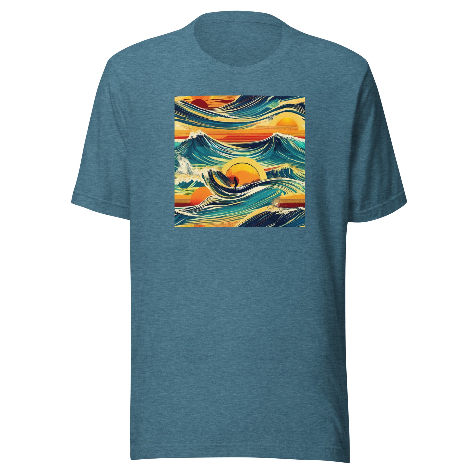 Surf's Up Men's T-Shirt Heather Deep Teal